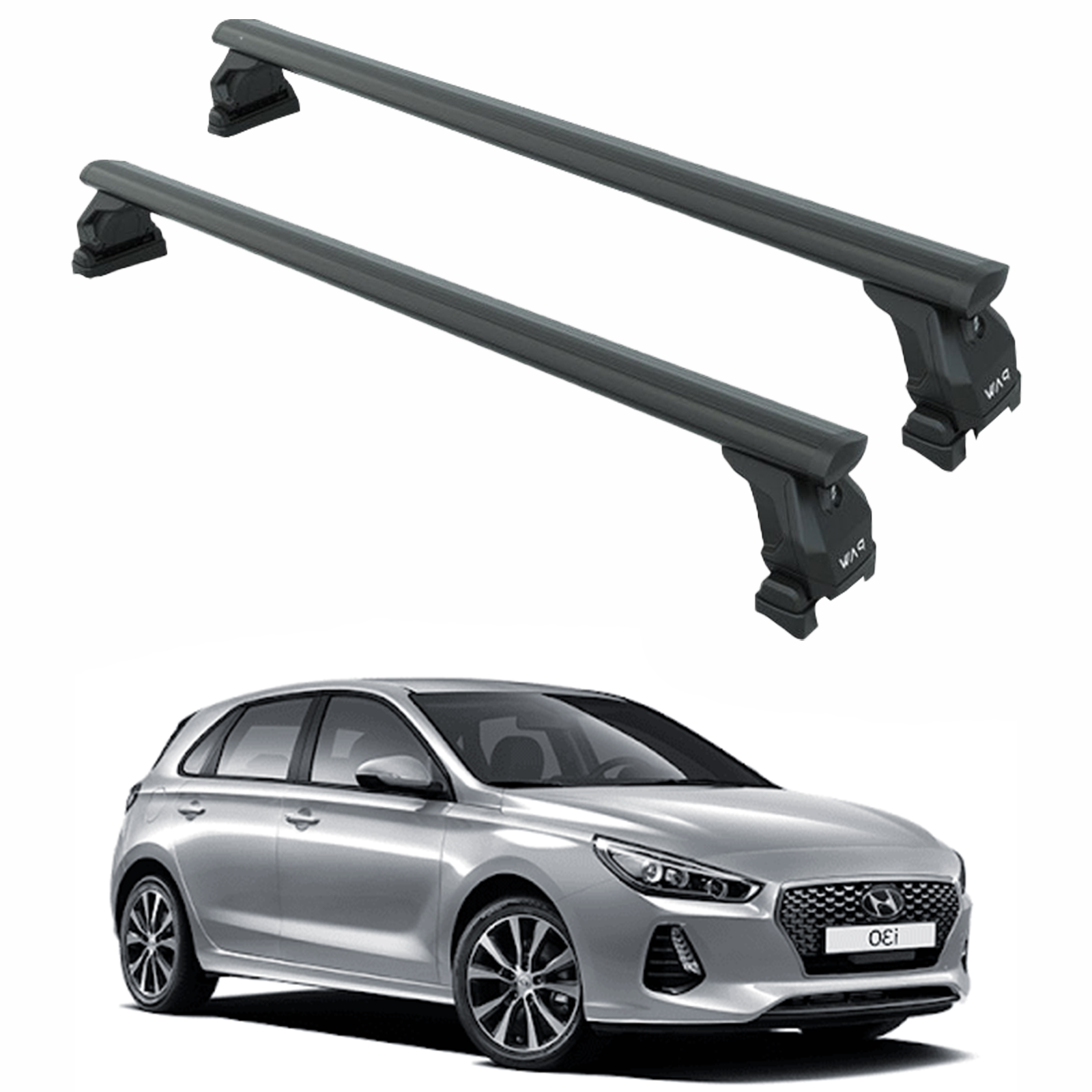 For Hyundai i30 2017-2025 Roof Rack Crossbars Screw Installation Fix Pro Model Black For Hyundai i30 2017-2025 Roof Rack Crossbars Screw Installation Fix Pro Model Black
